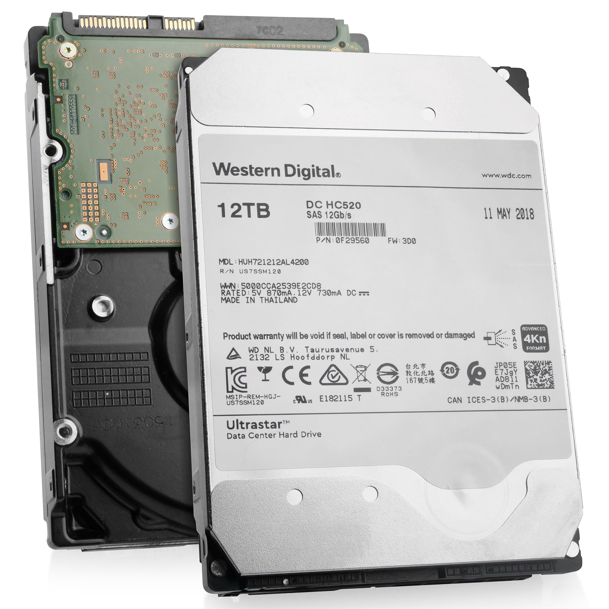 Amazon.com: HGST WD Ultrastar DC HC520 HUH721212AL4200 12TB HDD